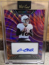 Aidan O’Connell Las Vegas Raiders Auto Wild Card Chrome Encased /7