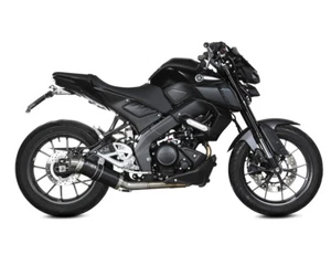 Scarico Completo Storm By Mivv Gp Black Acciaio Nero YAMAHA MT 125 2020 > 2022 - Imagen 1 de 2