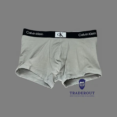 Calvin Klein CK 1996 Hombre Gris Algodón Elástico Baúl Ropa Interior Talla M Foto 1 de 3
