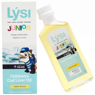 LÝSI JR ACEITE DE HÍGADO DE BACALAO ISLANDÉS PARA NIÑOS / Suplemento dietético / 240 ml Foto 1 de 3