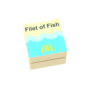 McBrick's Filet of Fish Box - individuell bedruckte Minifiguren Zubehör - MOC Brick City - Bild 1 von 1