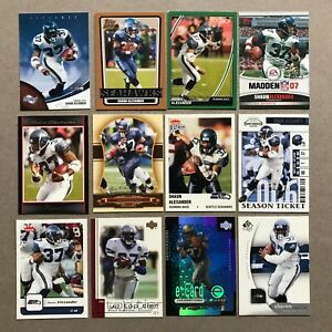 Shaun Alexander Seahawks lot #2 cartes NFL Football Américain 