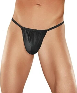 MALE POWER POSING STRAP G STRING BLACK BIKINI UNDERWEAR MENS - Picture 1 of 6