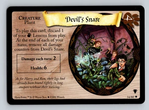 Harry Potter TCG Quidditch Cup Devil's Snare #34/80 Uncommon Card Creature - Picture 1 of 2