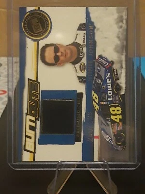 2007 PRESS PASS ECLIPSE JIMMIE JOHNSON BURNOUTS RACE USED TIRE # 240/299 - Image 1 of 2