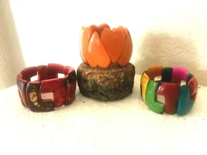 BEAUTIFUL STRETCH TAGUA BRACELET - Picture 1 of 13