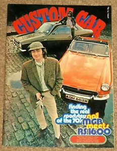Custom Car Magazine Apr 1972 - ESCORT RS1600 v MGB, NEW FORD CONSUL, DON GARLITS - Imagen 1 de 9