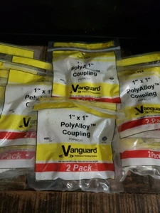 Vanguard 1" X 1" Poly Alloy Coupling PXPAC11, 9 Packs, 2pcs In Each  - Picture 1 of 4