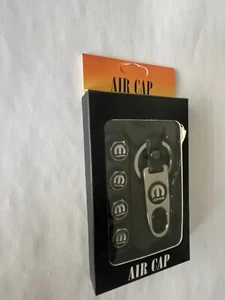 4 ~ Mopar Chrome Air Valve Caps with Key Ring & Wrench - Picture 1 of 4