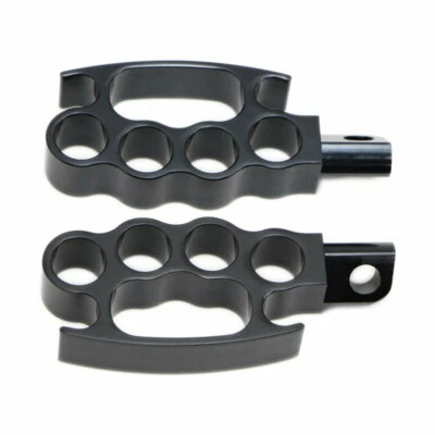 Se adapta a Harley Sportster Softail Road King estriberas reposapiés pedales diestro + derecho cromado Foto 1 de 4