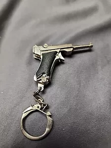 Mini Gun Keychain, Keychain Metal Pistol Keychain for Men Son - Picture 1 of 5