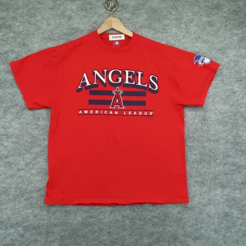 Los Angeles Anaheim Angels T-Shirt Adult XL Short Sleeve Graphic Tee Mens MLB Cover
