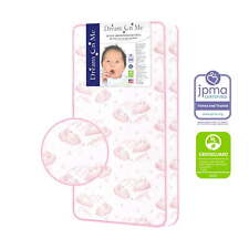 Twinkle 5" 88 Coil Crib & Toddler Mattress, Pink Clouds