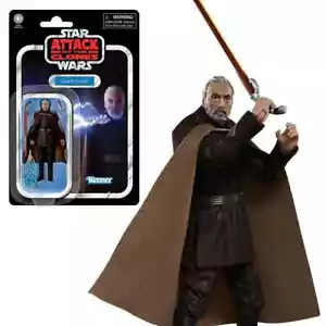 Figura de acción Hasbro 2024 Star Wars Vintage VC307 AotC CUENTA DOOKU escala 3,75 - Imagen 1 de 20