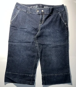 Sonoma Women’s Stretch Bermuda Mid Waist Jeans Shorts Size 14 Petite (Waist 33) - Picture 1 of 9