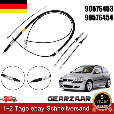 HANDBREMSSEILE FÜR OPEL CORSA C KOMPLETT-SET (5 tlg.) FESTSTELLBREMSE SEILZUG - Bild 1 von 4