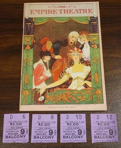 Programm The Empire Theatre 1929 " Candle-Light" Gertrude Lawrence mit Tickets  - Bild 1 von 4