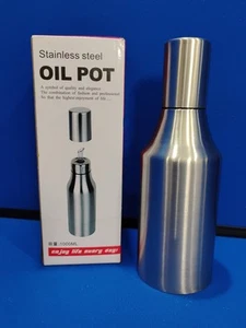 Flyboo Edelstahl Öltopf Nieseln Olivenöl Essig Spender - 1000 ML - Bild 1 von 11
