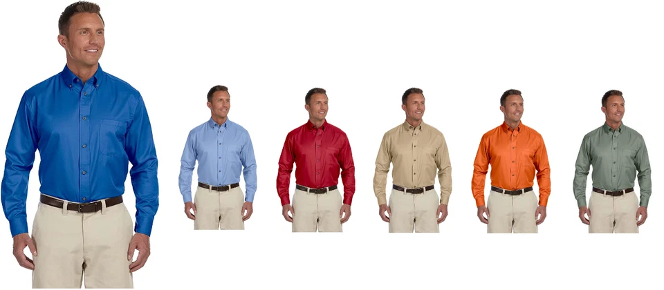 M500 Harriton Mens Easy Blend Twill Shirt - Image 1 of 1