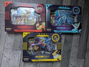 Pokemon TCG Eeveelution Vmax Premium Collection Vaporeon Flareon Jolteon Set - Imagen 1 de 5