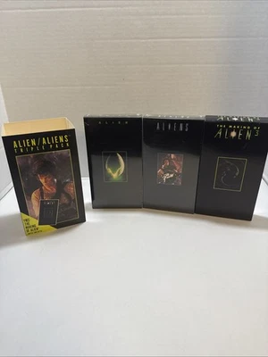 Alien VHS Aliens Triple Pack 3 Tape Set Fox Video. 2 Are Still Sealed - Image 1 of 4