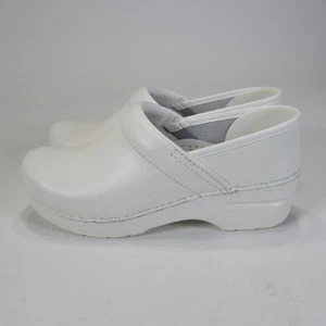 Dansko Professional Clogs Shoes Womens Size 6.5-7 EU 37 White Leather Nursing - Picture 1 of 15