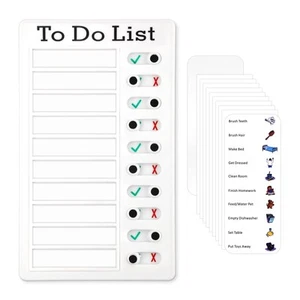 Checklist Task Board Detachable Sliding Routine Chores Chart with Glue Sheet ... - Picture 1 of 7