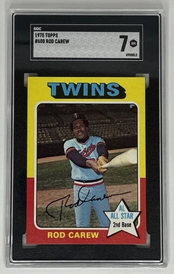 ⭐ 1975 Topps Rod Carew #600 SGC 7 Twins HOF Clean Vintage - k - Image 1 of 3