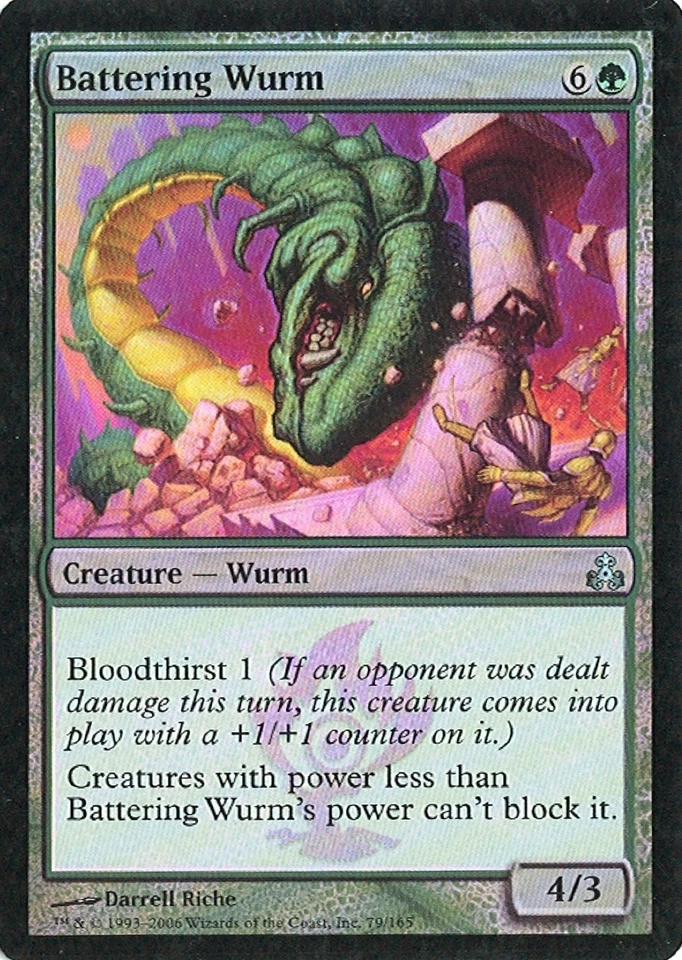 MTG - Guildpact - Battering Wurm - Foil - NM - Image 1 of 1