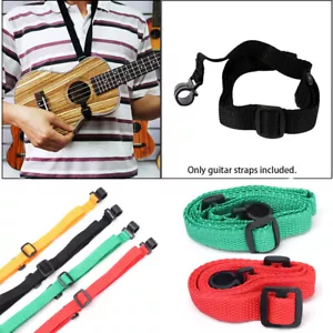 Neck Musical Instrument Straps Guitar Accessories Ukulele Strap Adjustable Belt - Picture 1 of 16