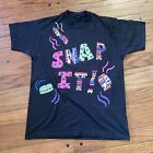 Vintage Men's T Shirt XL y2k Slap Bracelet Snap It! Snap Wraps 90’s 1990s