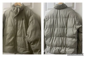 US Polo Association Mens Size M Tan Full Zip Puffer Jacket - Super Comfy 🆓📦 - Picture 1 of 8