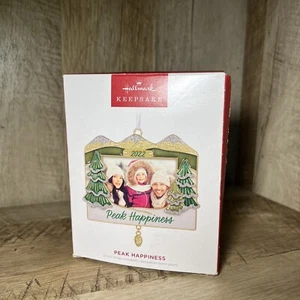 ⭐️ 2022 Hallmark Keepsake Christmas Ornament PEAK HAPPINESS Photo Holder - Picture 1 of 5