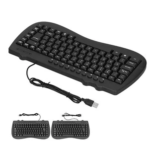 USB Keyboard Durable Plastic 87 Keys KB‑301B Keypads General Ergonomically C FTD - Picture 1 of 18