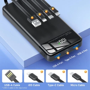 20000mAh Powerbank Zewnętrzna bateria Ładowarka Dodatkowa bateria USB-C do wszystkich telefonów komórkowych - Zdjęcie 1 z 15