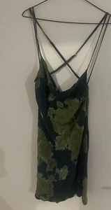 Pull And Bear, Cowl Neck Tie Die Dress, Uk XL - Picture 1 of 4