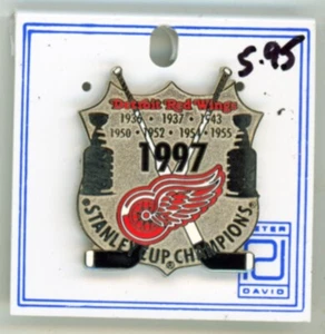 1997 Detroit Red Wing Stanley Cup Champion Years lapel pin - Picture 1 of 1