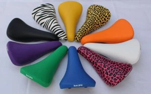 Zebra/Leopard-striped FixedGear Bike Saddle MTB Bicycle Seat Soft Comfort - Picture 1 of 21