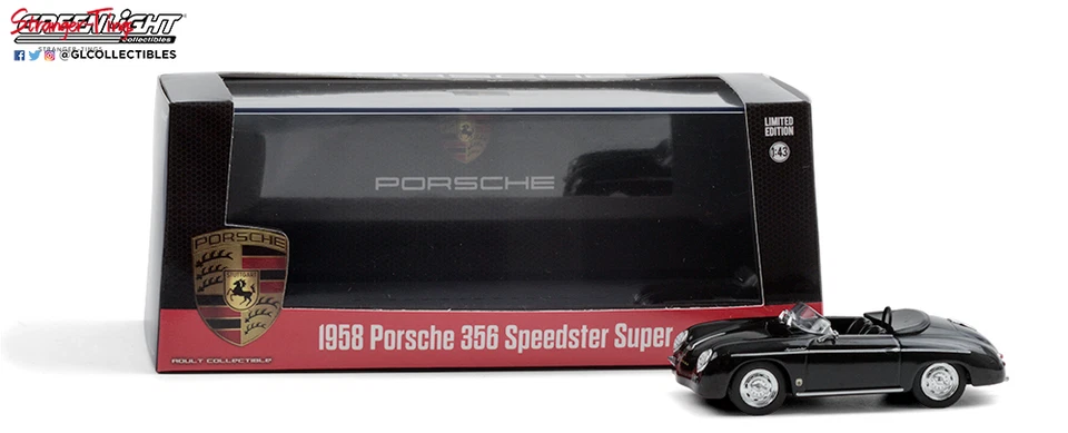 Greenlight 86539 1/43 1958 Porsche 356 Speedster Super (restaurado, de cima para baixo) - Imagem 1 de 1