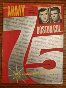 Army Cadets Boston College Eagles Football Program 9/26 1964 Carl Stichweh QB - Picture 1 of 4