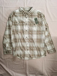 Camicia uomo a quadri manica lunga con bottoni Mutual Weave XL nuova con etichetta - Foto 1 di 8