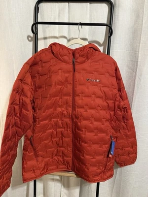 Columbia Men's Delta Ridge™ II Down Hooded XL Jacket Color: Sail Red  - Image 1 of 4
