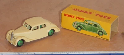 ORIGINAL DINKY TOYS  RILEY SALOON #158, WITH BOX, ENGLAND BY MECCANO - Image 1 of 4