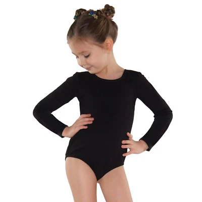 Shepa Mädchen Kinder Gymnastikanzug Ballettanzug Ballettbody langarm - Bild 1 von 2