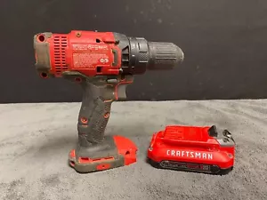 CRAFTSMAN CMCD700 1/2in 20V Cordless Drill Driver w/ 2.0ah Battery FREE SHIPPING - Picture 1 of 9