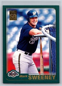 2001 Topps #587 Mark Sweeney     Limited  Milwaukee Brewers