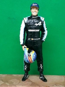 Fernando Alonso 2021 Alpine F1 Team pilot Mini DRIVER FIGURE 1:18 RESIN - Foto 1 di 4