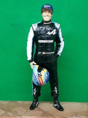 Fernando Alonso 2021 Alpine F1 Team pilot Mini DRIVER FIGURE 1:18 RESIN - Immagine 1 di 4