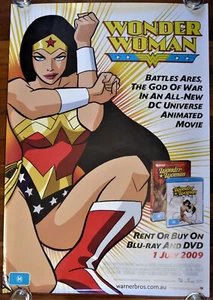WONDER WOMAN Original 2009 Australian DVD One Sheet Movie Poster Keri Russell - Picture 1 of 1