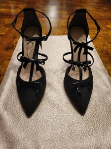 "Nina" schwarze Wildleder-Pumps Größe 9M - Bild 1 von 7